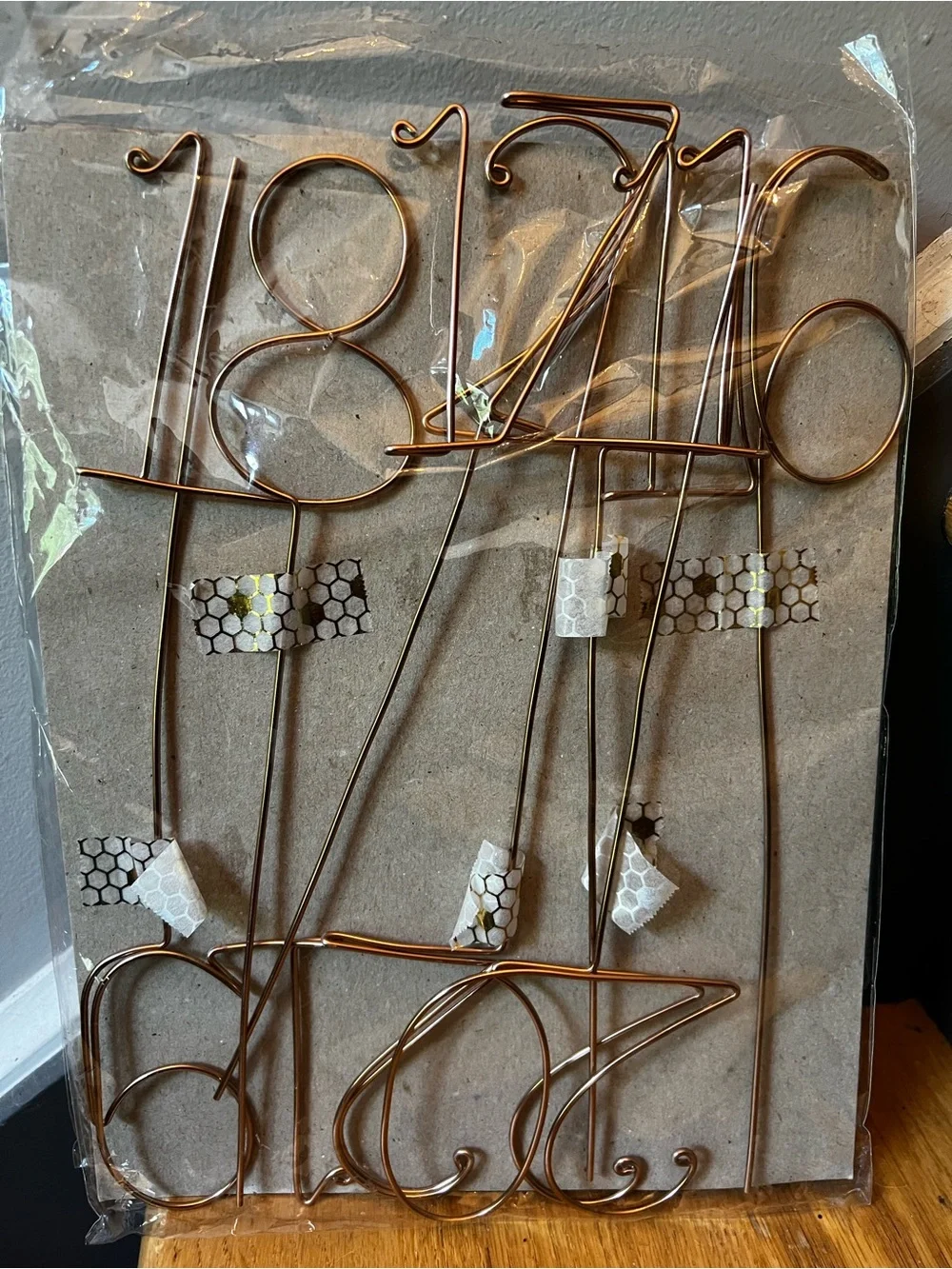Rose Gold Wire Number Table Markers Wedding 10-22